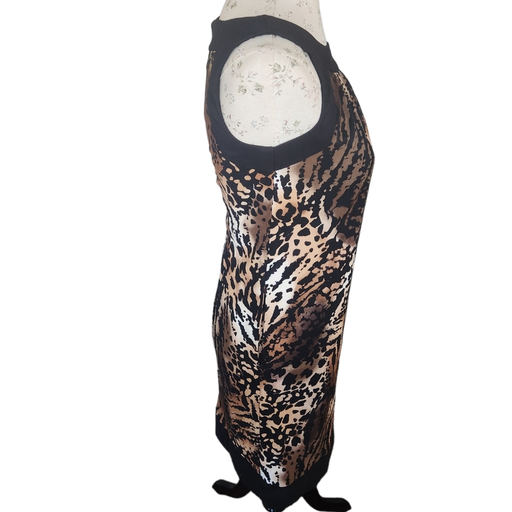 AB Studio Dress cheetah print dress Size 2.  NWT - Picture 4 of 11